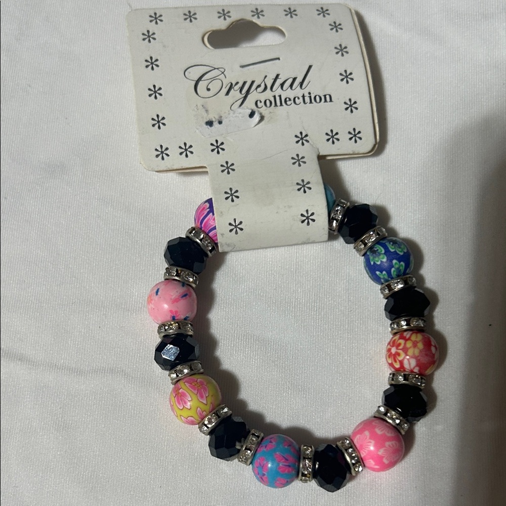 Crystal Collection Multicolor Beaded Bracelet